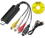 USB Video GRABBER AV Chinch S-video audio Zgrywanie z VHS Adapter przechwyt
