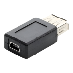 Adapter żeńskie USB - żeńskie MINI USB Przejściówka złączka miniUSB