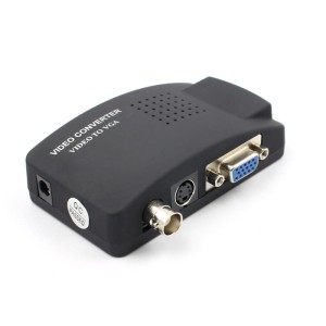 Konwerter BNC / VGA / S-VIDEO  na VGA 1080p obraz kamery DVD na monitor