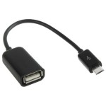Przejściówka HUB OTG 1x microUSB - 1x USB telefon mysz klawiatura