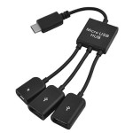 HUB 1x microUSB 2x USB tablet ANDROID OTG myszka micro USB do telefonu
