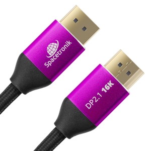 Kabel Displayport DP 2.1 16K@60Hz 54Gbps Spacetronik 2m