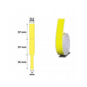 Etykiety seria D Niimbot 12.75x74+35 mm żółte 65 s