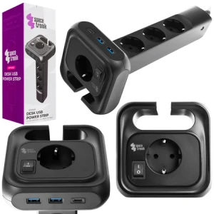 Listwa zasilająca 4xAC 2xUSB 1xUSB-C SPS-PS02B