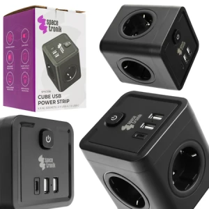 Listwa zasilająca 4xAC 2xUSB 1xUSB-C SPS-C03B