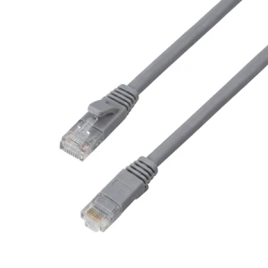 Kabel RJ45 CAT 6a U/UTP AWG32 płaski szary 5m