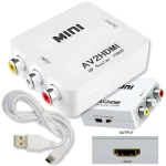 Adapter Konwerter obrazu sygnału z AV 3x RCA Chinch na HDMI Przejściówka