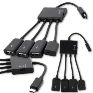 HUB 3x USB 1x MicroUSB tablet ANDROID OTG myszka