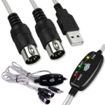 MIDI IN - MIDI OUT USB Adapter 5 DIN INTERFEJS