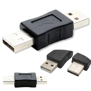Adapter USB-A na USB-A męskie 180° przejściówka złączka AM/AM zamiana płci