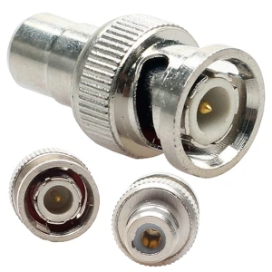 Przejściówka wtyk BNC na gniazdo RCA AV adapter przejście męskie żeńskie