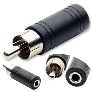 Przejściówka Jack 3,5mm na wtyk RCA adapter Chinch gniazdo żeński na męski