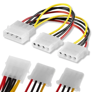 Rozdzielacz Molex do 2x Molex M-FM dwójnik rozgałęźnik 4 PIN kabel adapter