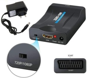 KONWERTER OBRAZU i dźwięku z SCART / EURO na HDMI Adapter przejściówka