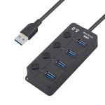 Hub USB 3.0 4x 4 porty portowy USB3.0 1x4 5Gbps rozdzielacz rozgałęźnik
