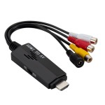 Konwerter obrazu i dźwięku z HDMI (męskie) na AV 3x cinch RCA (żeńskie)