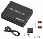 Splitter HDMI 1 na 2 2x 4K 2K 3D Rozdzielacz obrazu rozgałęźnik klonowanie