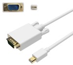 Kabel przejściówka z mini DP DisplayPort na VGA męskie 1,8m adapter do MAC