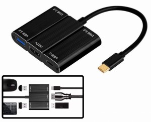 Stacja dokująca HUB USB-C typ 3.1 - 3x USB 3.0 HDMI 3.1 multiport OTG