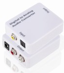 Konwerter optyczny dźwięku Coaxial TOSLINK - RCA 2x CHINCH ANALOG