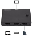 Switch rozgałęźnik z 3 HDMI do 1 HDMI 3x1 4K UHD 3D rozdzielacz 3 wejścia