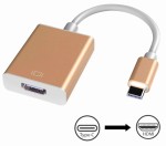 Adapter z USB 3.1 typ C na HDMI GOLD PRZEJŚCIÓWKA ADAPTER złoty usbc - hdmi