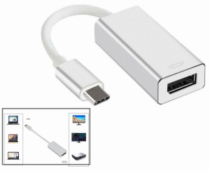 Przejściówka z USB 3.1 typ C na DP DISPLAYPORT konwerter usbc adapter usb-c