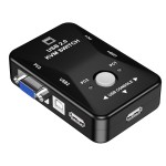 Switch KVM VGA USB 2.0 na 2 x PC 2 x USB Przełącznik USB - B przycisk