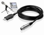 XLR kabel mikrofonowy interfejs pod USB PC 3m przejściówka audio cannon xlr