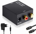 Adapter dźwięku 2x RCA L/P (CHINCH) na TOSLINK lub COAXIAL (1xRCA)