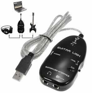 Interfejs gitarowy gitary na do USB pod PC JACK 6,3mm GUITAR 6,3 adapter