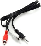 Przejściówka JACK 3,5mm męski na 2 x  CHINCH RCA męski 1m