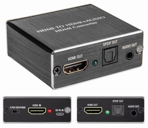 HDMI in - HDMI out + SPDIF TOSLINK / jack 3,5mm audio EXTRACTOR