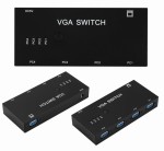 Switch VGA 4 do 1 przełącznik 4x1 DSUB rozgałęźnik rozdzielacz switcher