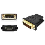 Przejściówka dwukierunkowa z HDMI źeński na DVI-D męski adapter konwerter